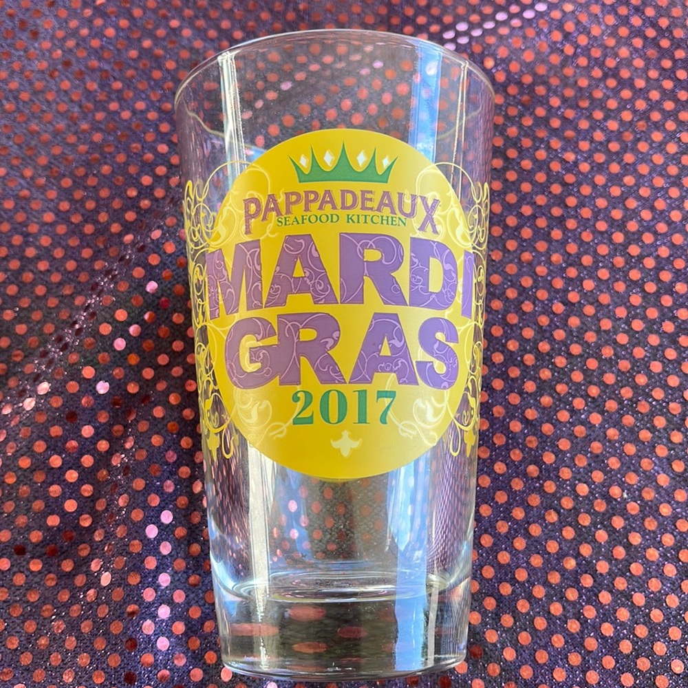 Mardi Gras Glass